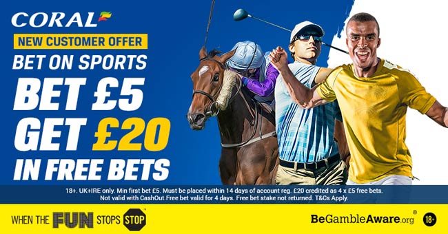 coral horse racing free bet
