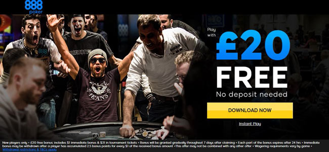 Free Online Poker Games at 888poker – Get Free bonus Now!