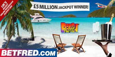 5.1 million pounds won on the Betfred Beach Life slot game