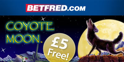 New Coyote Moon video slot bonus: 5 pound free with Betfred Games