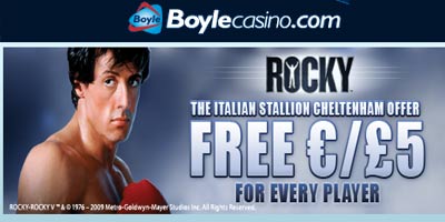 Boylecasino: The Italian Stallion free €/£5 offer (no deposit)