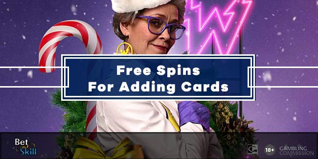 free spins for adding card