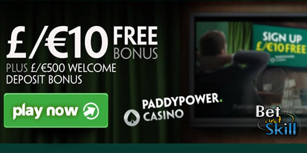 PaddyPower Casino: Free 5 pound bonus available to new players