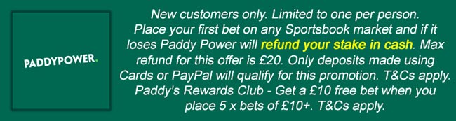 Paddy Power Free Bet Terms